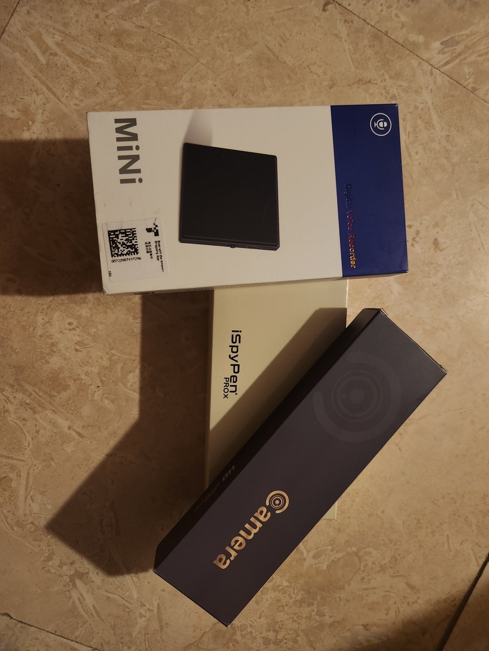 Spy Ware Bundle: Mini Audio Recorder, I Spy Pen, And Mini Camera.